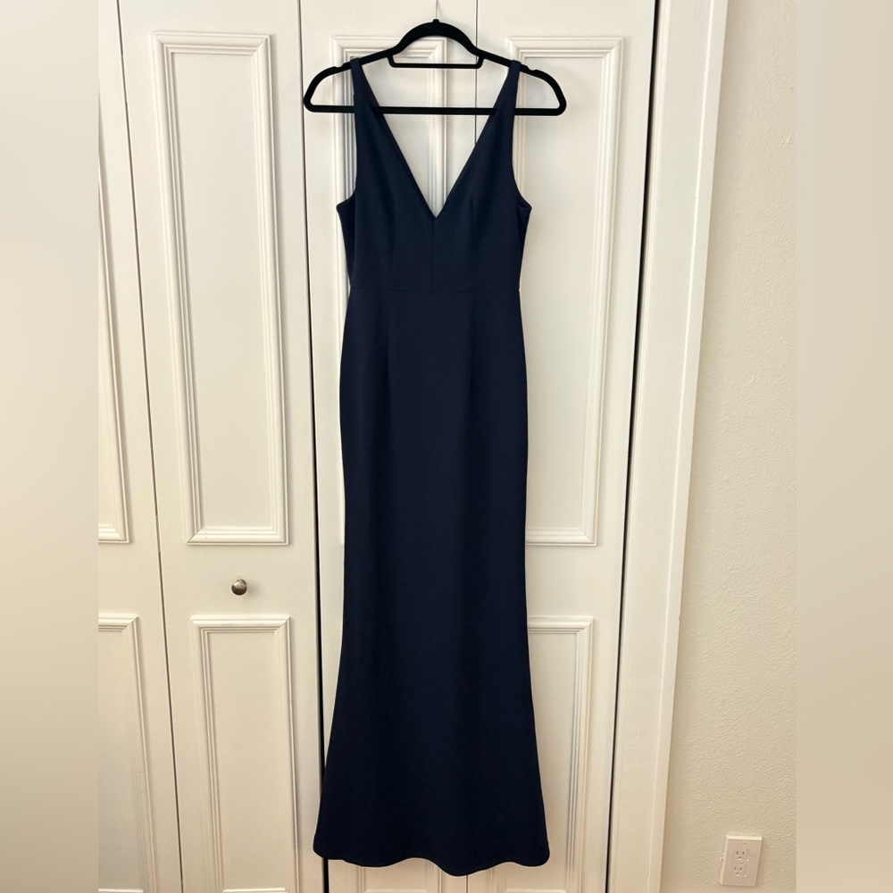Lulus Melora Navy Blue Sleeveless Maxi Dress Gown